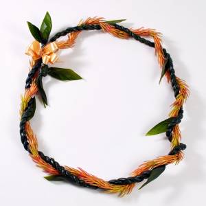 Fresh Kukuna and Ti Leaf Lei