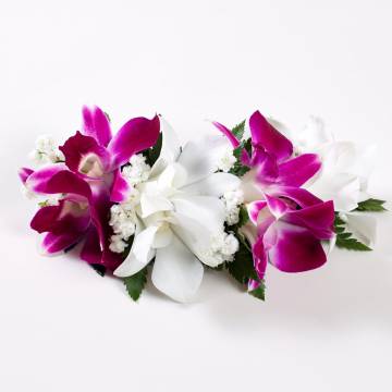 Fresh Dendrobium Orchid Haku Wristlet