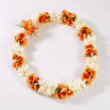 Double Ilima and Tuberose Lei