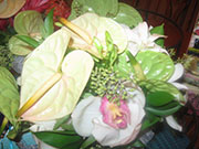 long-stemmed hawaiian wedding boquet