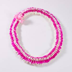 Pink Butterfly Fresh Orchid Lei