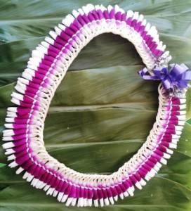 Fresh Purple Ginger Lei